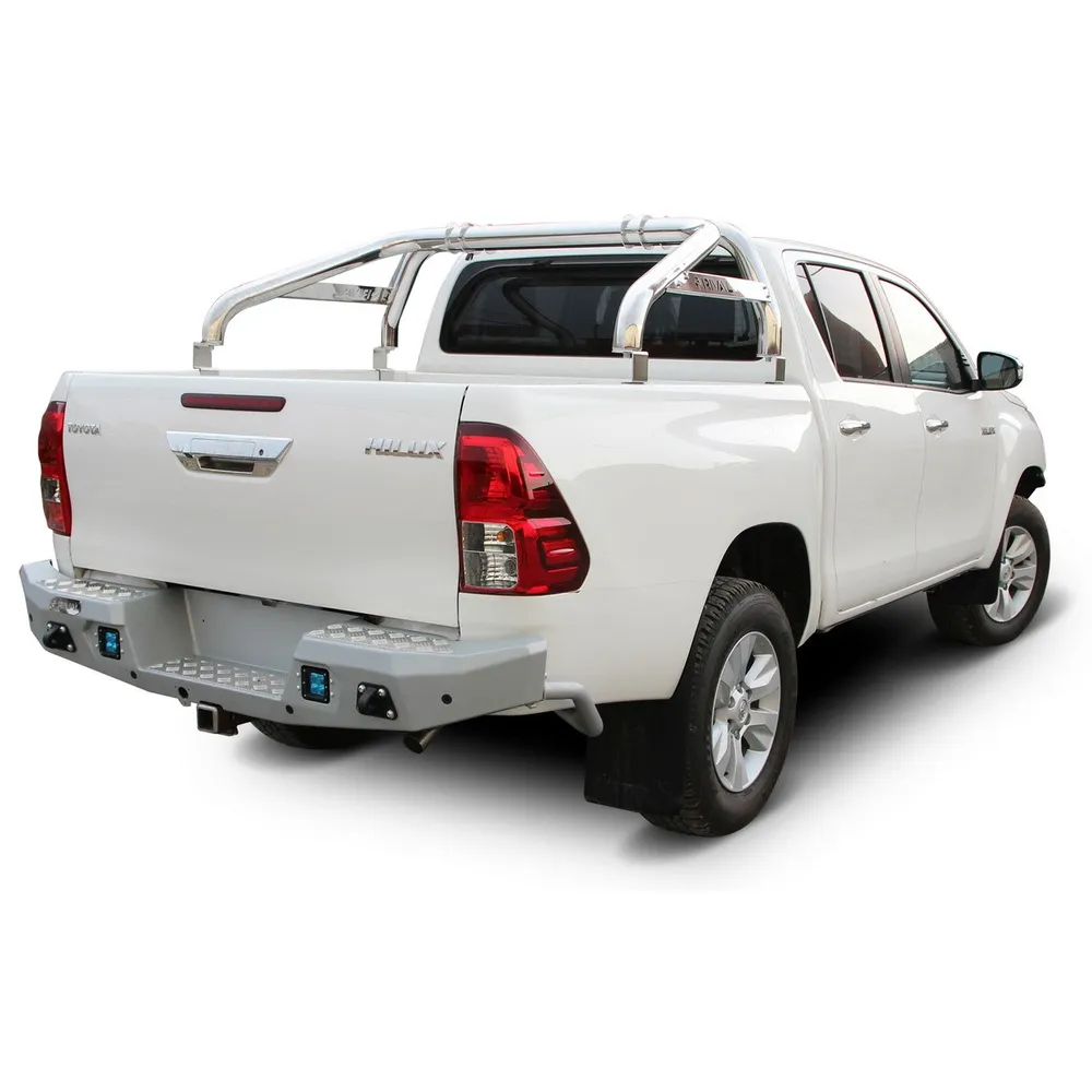 Дуги кузова d76 Rival для Toyota Hilux VIII 2015-н.в., нерж. сталь, 2 части, R.5716.010