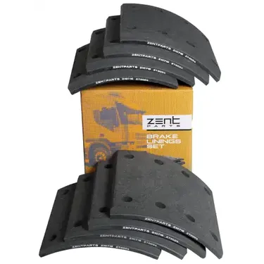 Накладки тормозные с ЗАКЛЕПКАМИ STD 19477 20.7-11.4 (420x200) (93251 8x1 ZENTPARTS Z10716