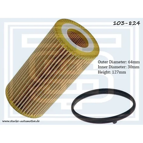 Фильтр масляный AUDI A4 (8E)/AUDI A6 (4F) / VW GOLF V/PASSAT (B6) 2,0FSI STARKE 103-824