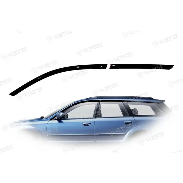 Дефлектора на окна Subaru Outback III/Legacy Wagon 2004-2009 (4 части) деф.окон Cobra Tuning S42104