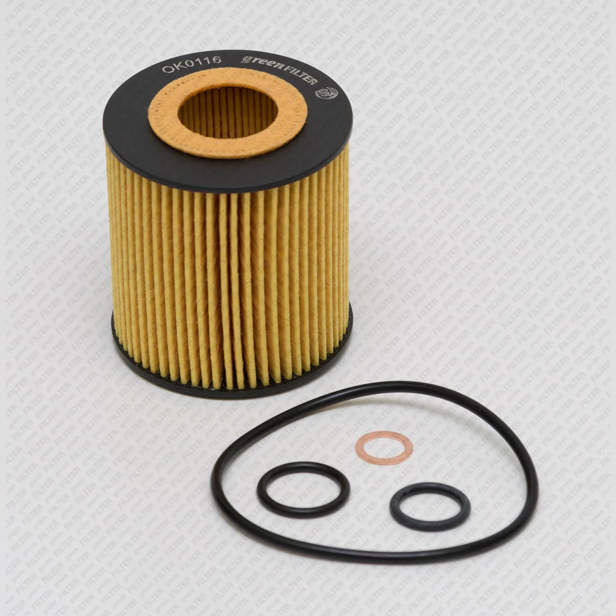 Фильтр масляный [Картридж] BMW 1(E81,E87)/ 3(E46,E90)/ 5(E60,E61)/ X3(E83)/ Z GREEN FILTER OK0116