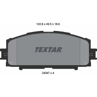 Колодки тормозные передние TEXTAR 2434701