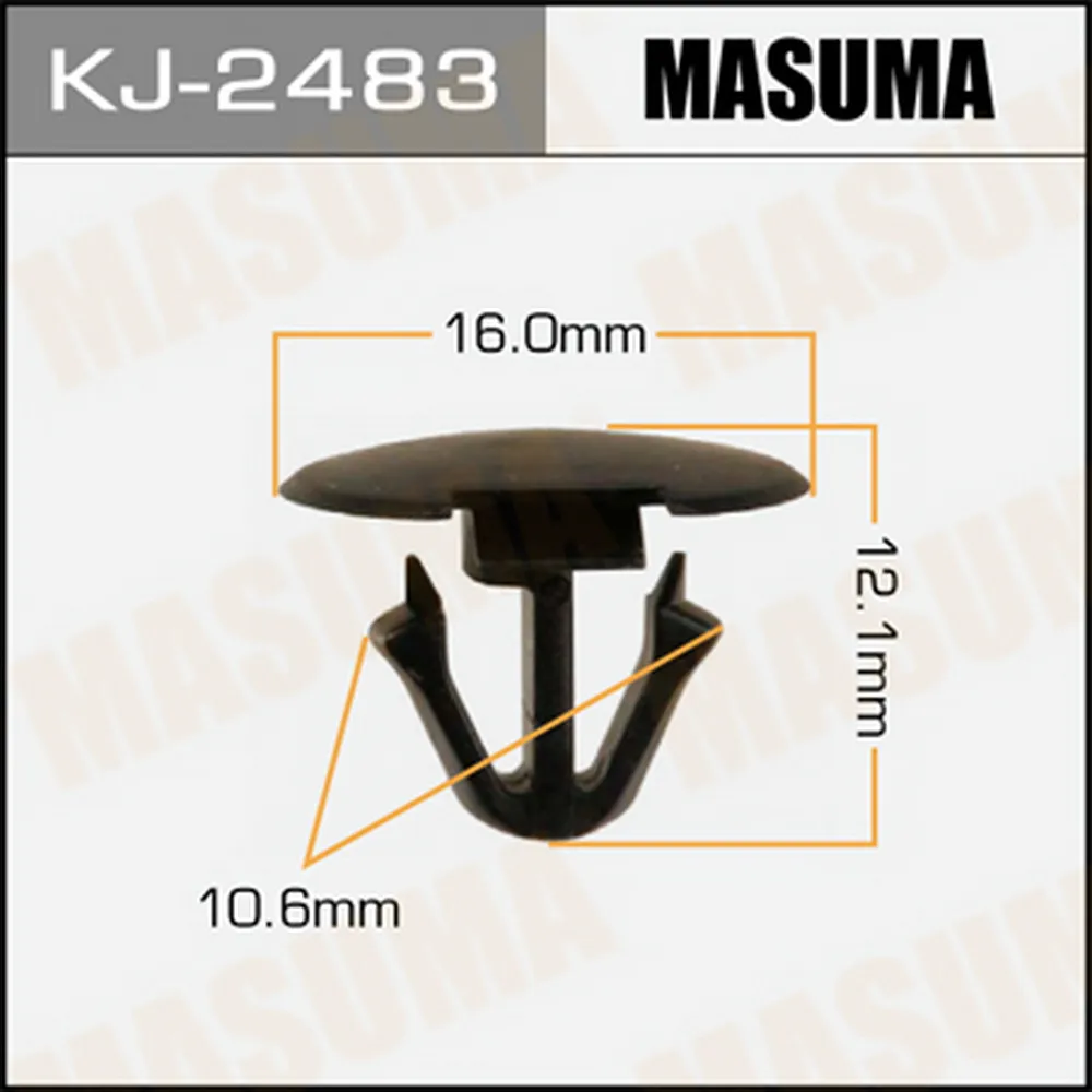 Клипса автомобильная (уп.50шт, цена за 1шт) MASUMA KJ2483