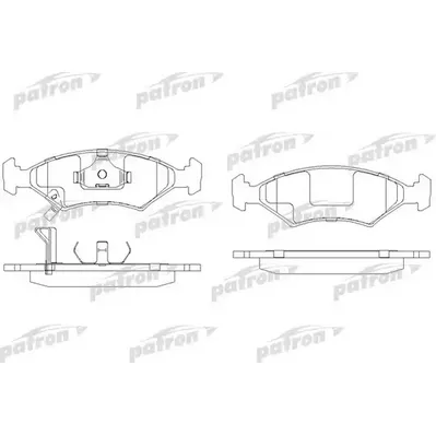 Колодки тормозные дисковые передн KIA: SEPHIA 95-, SEPHIA седан 93- Chevrolet PATRON PBP982