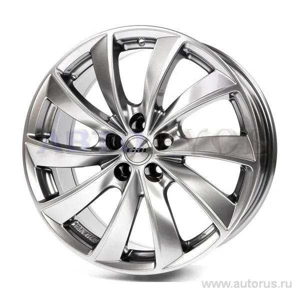 Диск литой R18 8J 5x108/70.1 ET43 Rial Lugano Sterling Silver LU80843B520