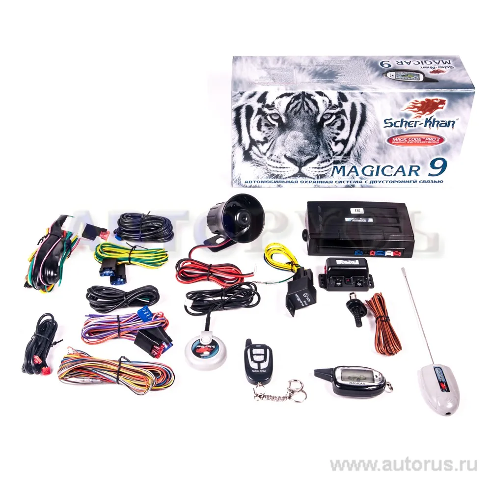 Сигнализация SCHER-KHAN Magicar 9,CAN,обратная связь,запуск, , Max Вт SCHER-KHAN Magicar 9