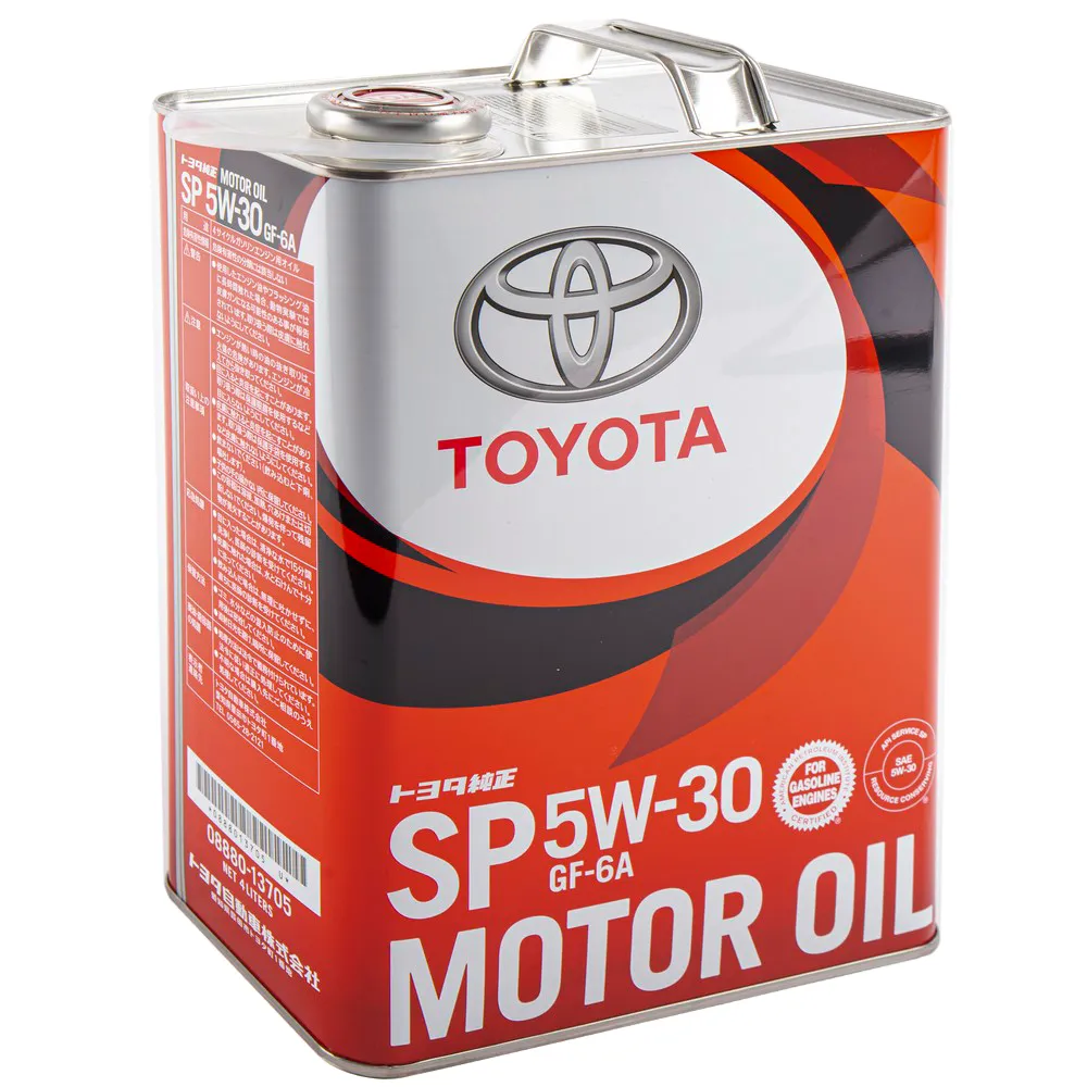 Масло моторное TOYOTA Motor oil SP/GF-6 5W-30 синтетическое 4 л 08880-13705