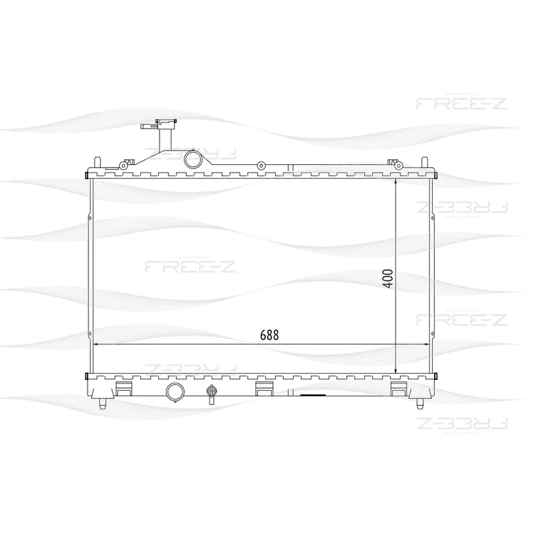 Радиатор охлаждения MITSUBISHI Outlander 12-> FREE-Z KK0261