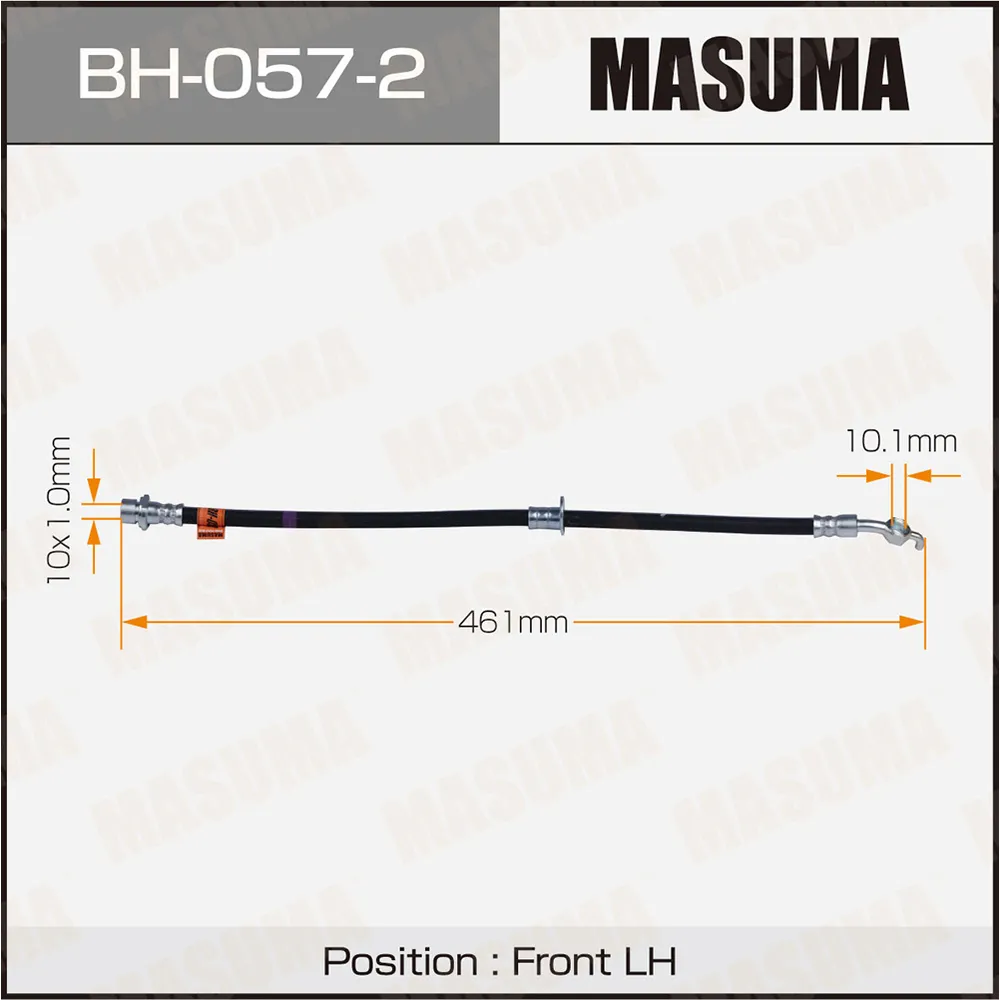 Шланг тормозной передний L TOYOTA RAV4 MASUMA BH-057-2