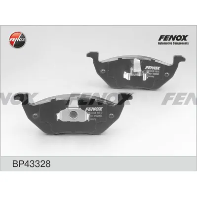Колодки тормозные задние FENOX BP43328