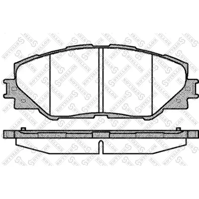 Колодки дисковые п. Toyota RAV IV 2.0VVT-i/2.2D-4D 06> STELLOX 001095_SX
