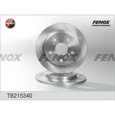 Диск тормозной Pадний TOYOTA AURIS 07-, COROLLA 04- FENOX TB215340