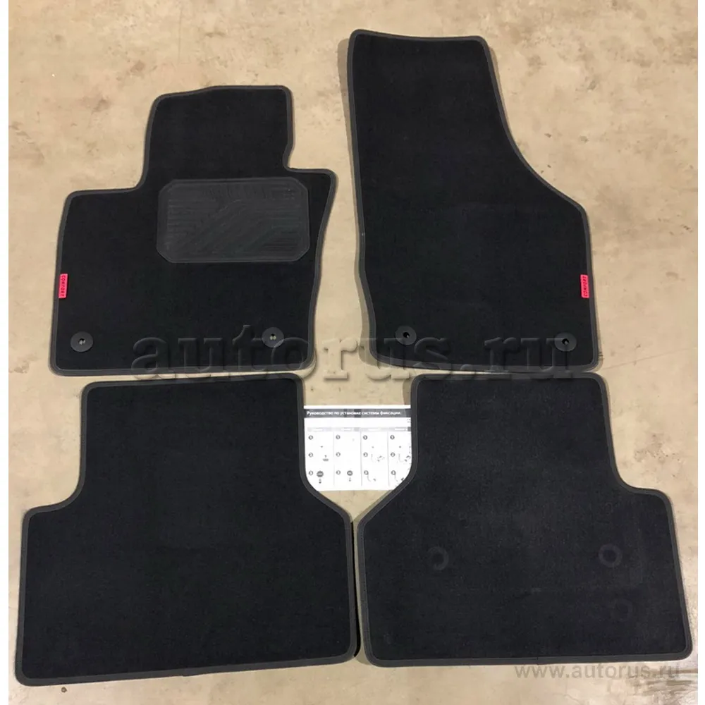 Коврики салона текстиль черный Audi Q3 8UB, 8UG 2011-2018 с крепежом COMFORT 01.03.502.F