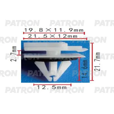 Клипса пластмассовая Chevrolet,Daewoo,GM,Opel применяемость: молдинги PATRON P371927