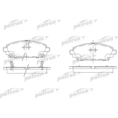 Колодки тормозные дисковые передн HONDA: ACCORD VII 98-02, ACCORD VII Aerodec PATRON PBP1601