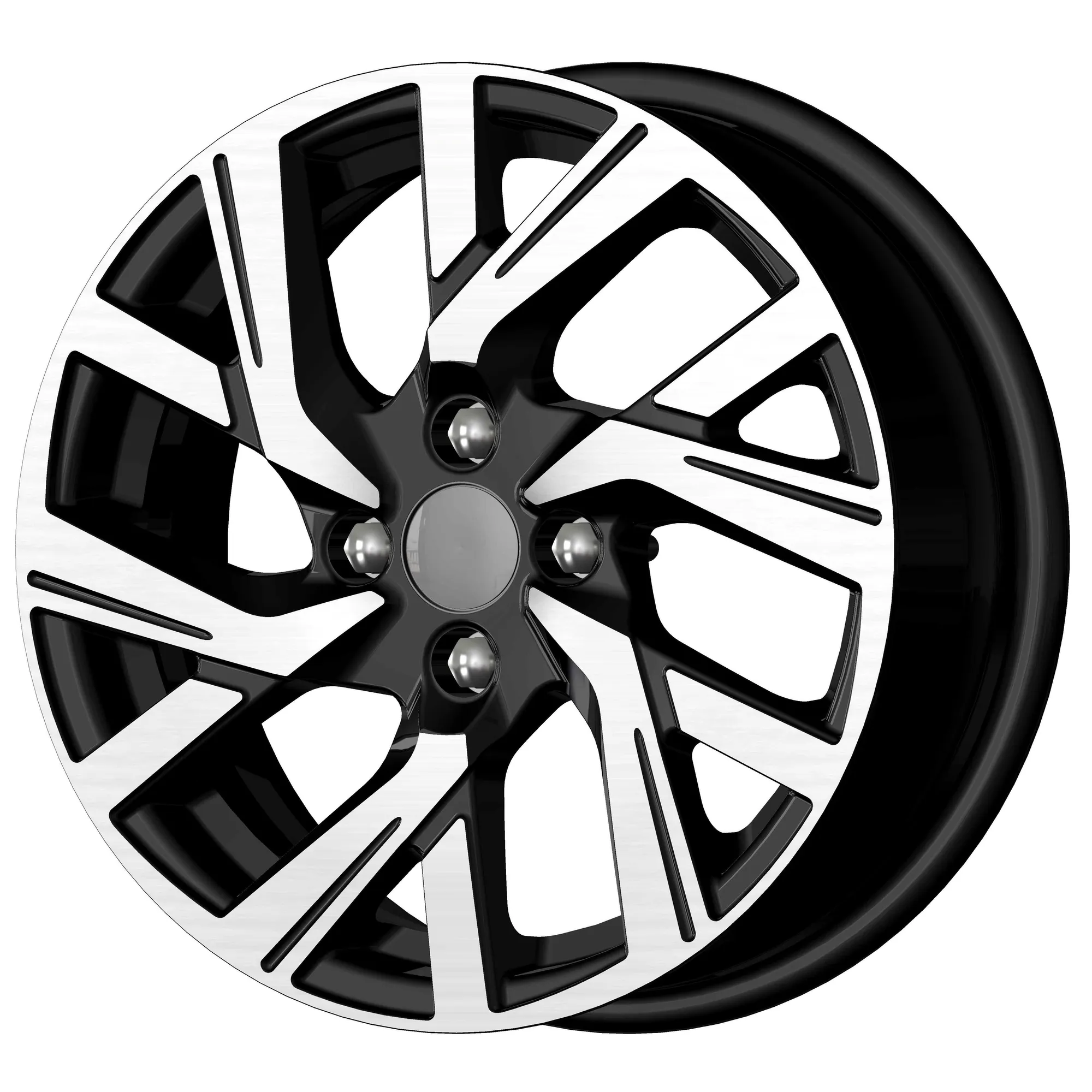 Диск литой R15 6J 4x100/60.1 ET37 КИК КС1030 Алмаз черный 79931