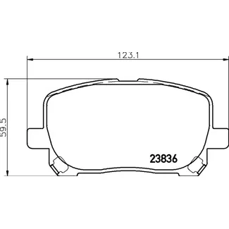 Колодки передние TOYOTA Avensis Verso/Matrix/Noah/Voxy NISSHINBO NP1009