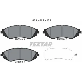 Колодки тормозные передние TEXTAR 2323401