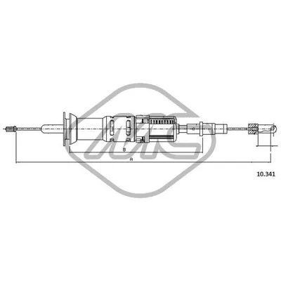 Трос сцепления VW GOLF GTI AUTOMATIC Metalcaucho 83627
