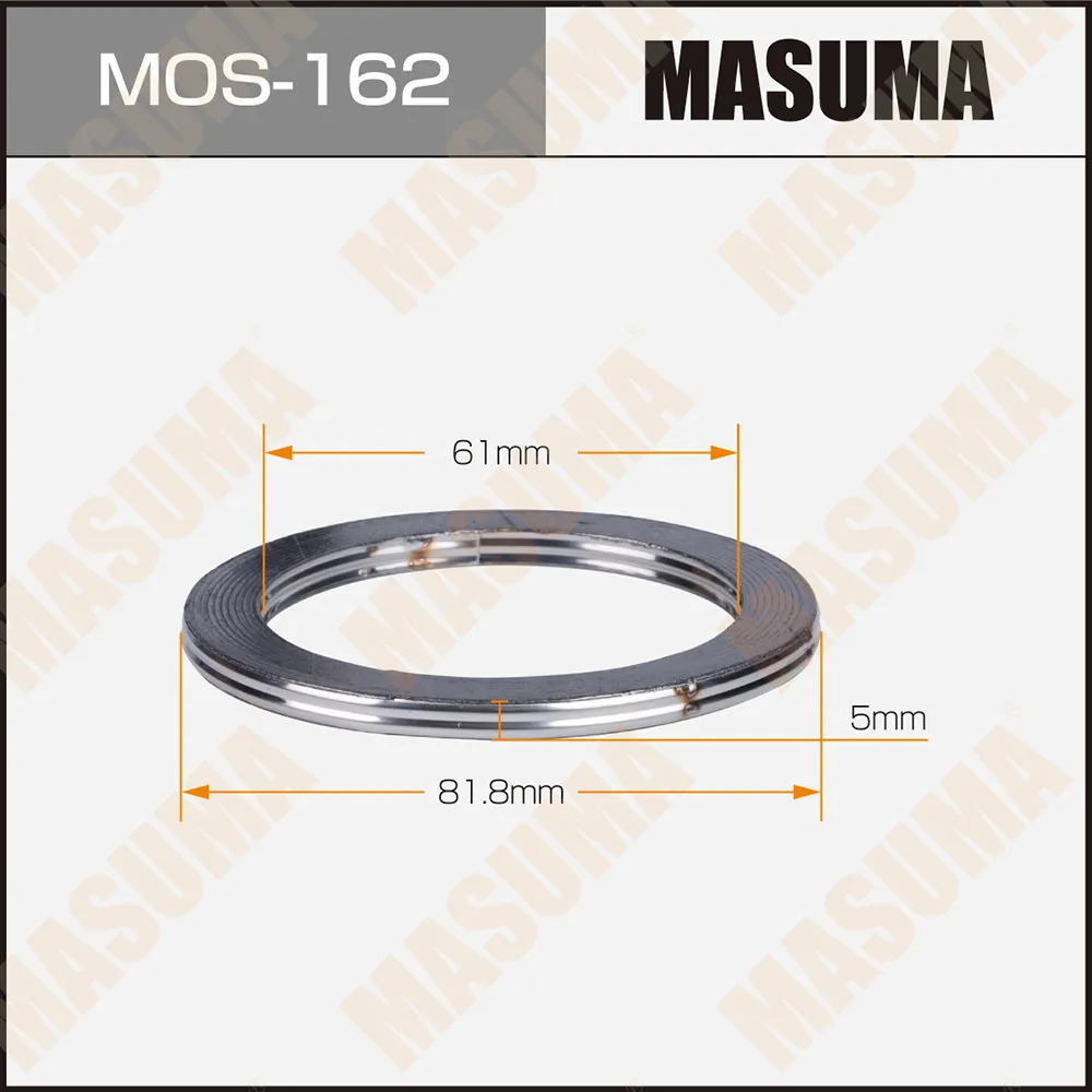 Кольцо глушителя MASUMA 61x81x5 (уп.20) MASUMA MOS162