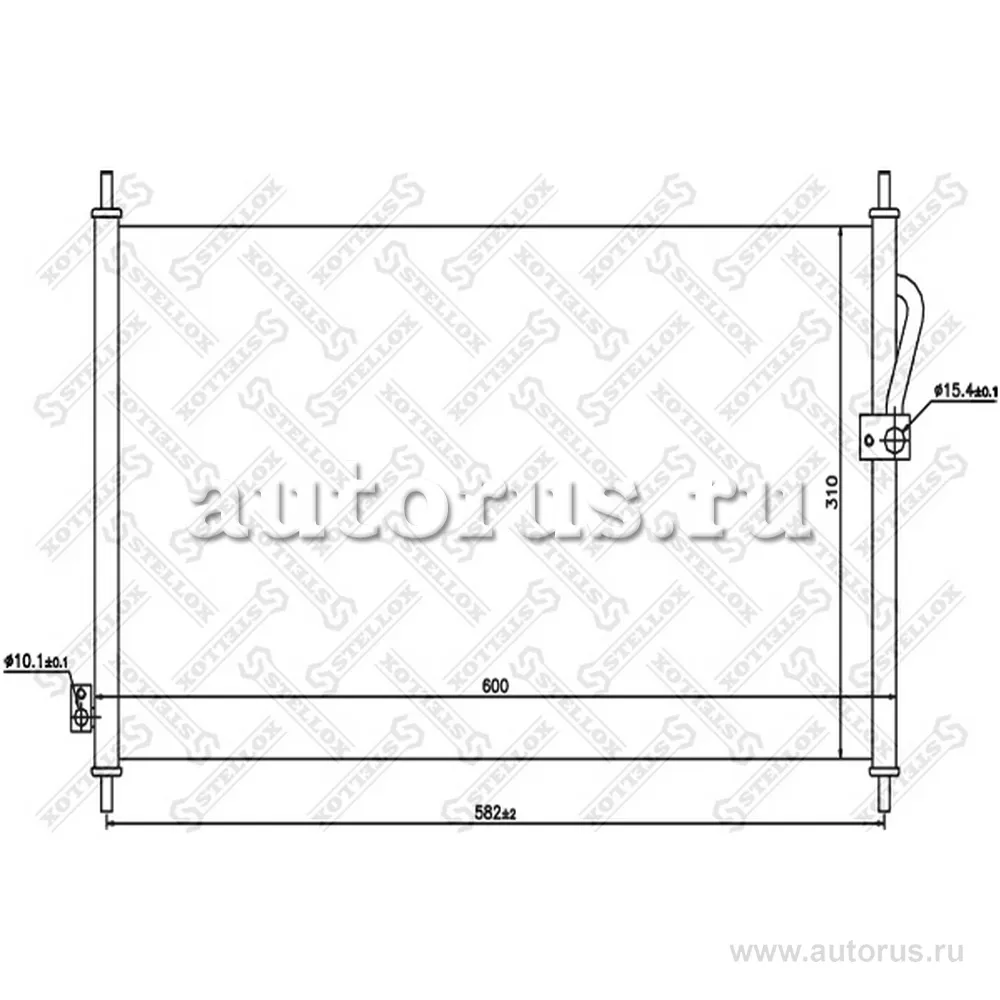 Радиатор конд. Honda Accord 2.0 93-97 STELLOX 1045093_SX