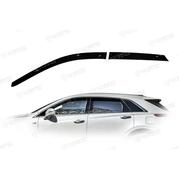 Дефлектора на окна Cadillac XT5 2016EuroStandard деф.окон Cobra Tuning CE10916