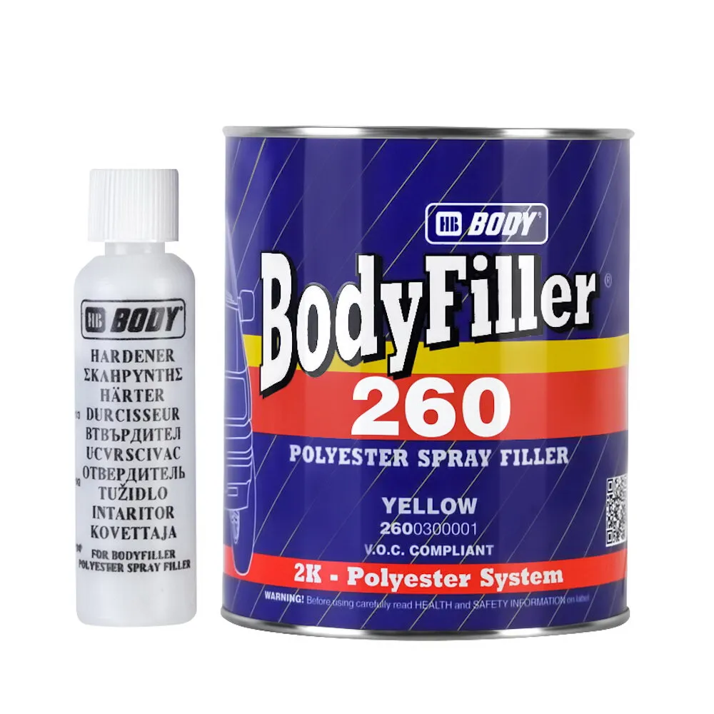 Шпатлевка жидкая BODY 260, 1,65кг.