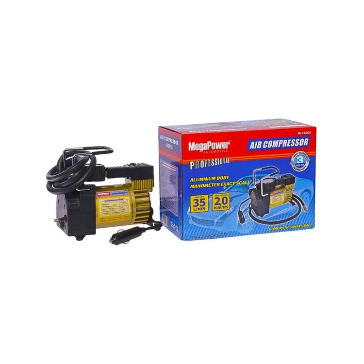 Компрессор M-14001 поршневой 150PSI (35л мин, 14А) в сумке 12V 1 8 MEGAPOWER M14001