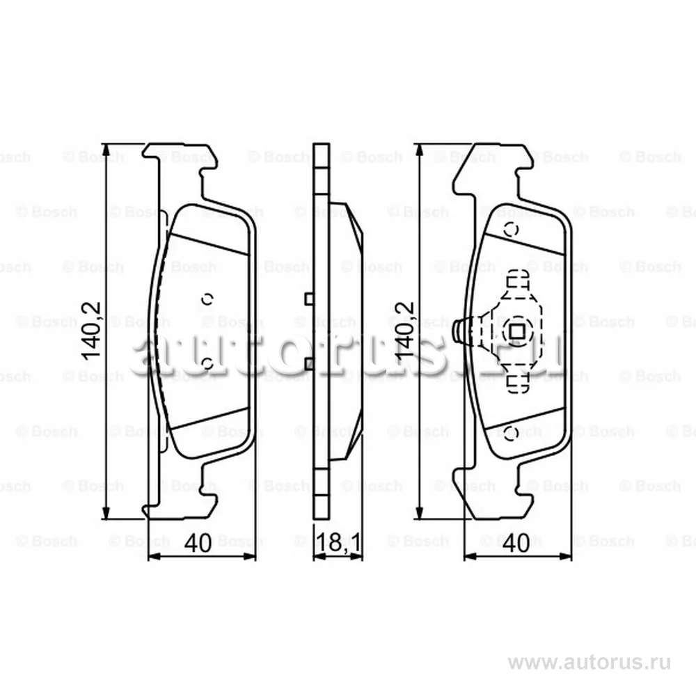 Колодки тормозные дисковые BOSCH BOSCH 0986494697