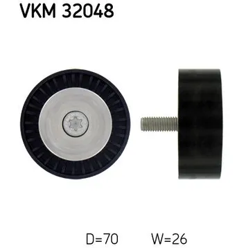 Ролик натяжной ремня поликлинового SKF VKM32048