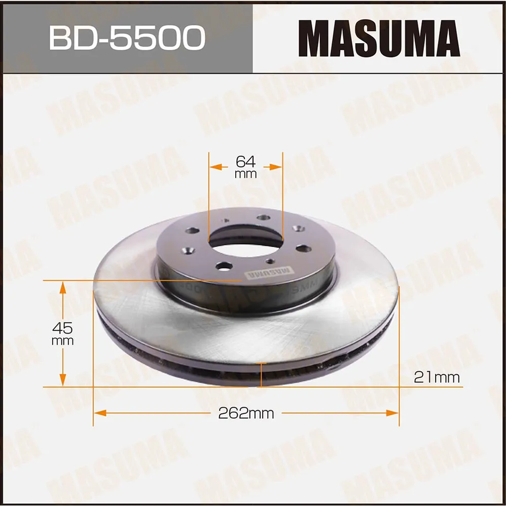 Диск тормозной передний для HONDA AIRWAVE MASUMA BD-5500