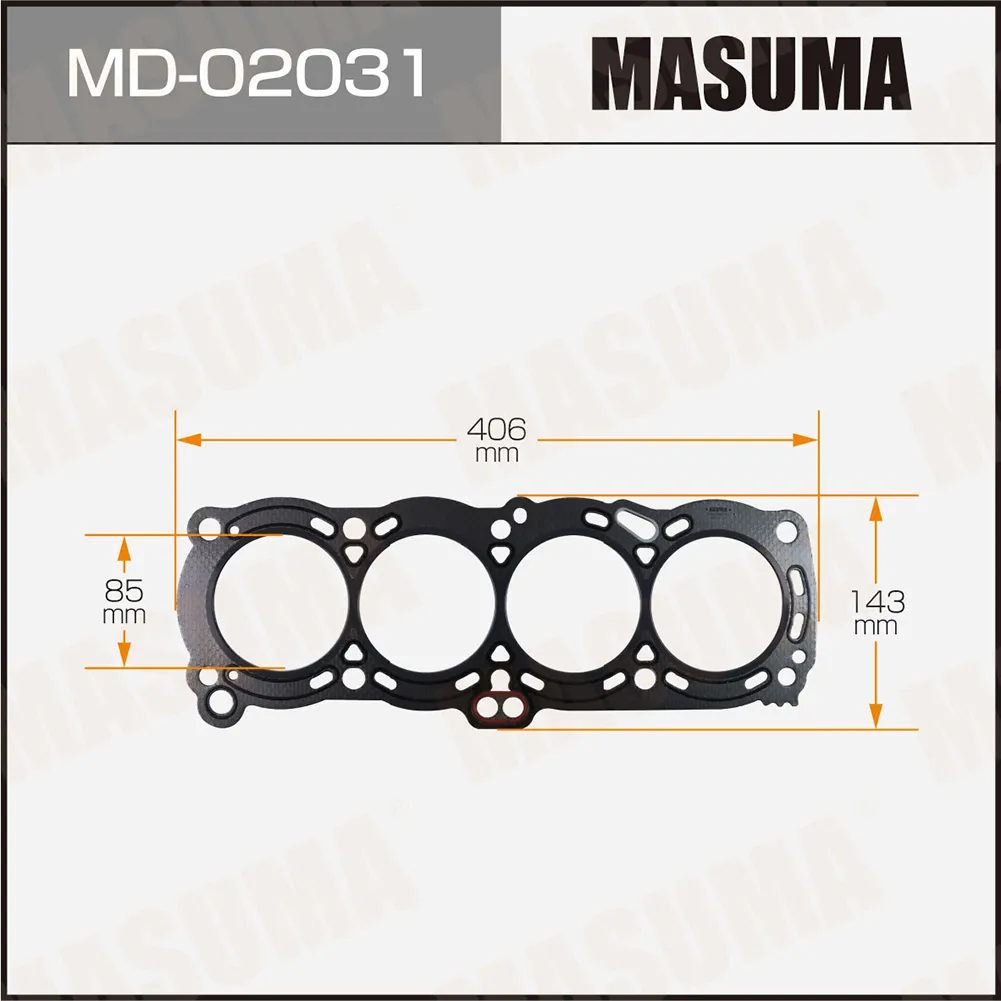 Прокладка гбц nissan prairiebluebirdlaurel 2.0 ca20eses 84-94 MASUMA MD-02031