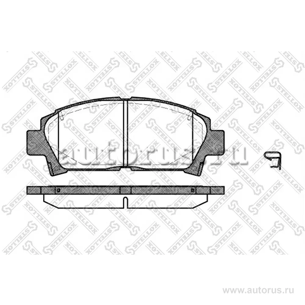 Колодки дисковые п. Toyota Carina 1.6-2.0D 93-97/Avens STELLOX 438 002-SX