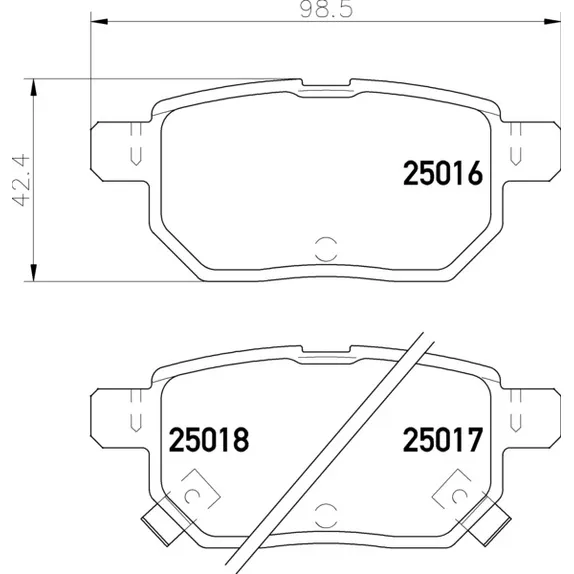 Колодки дисковые задние Toyota Auris 1.4VVT-i -2.2D 07/Yaris 1.0VVT-i 06 NP1071
