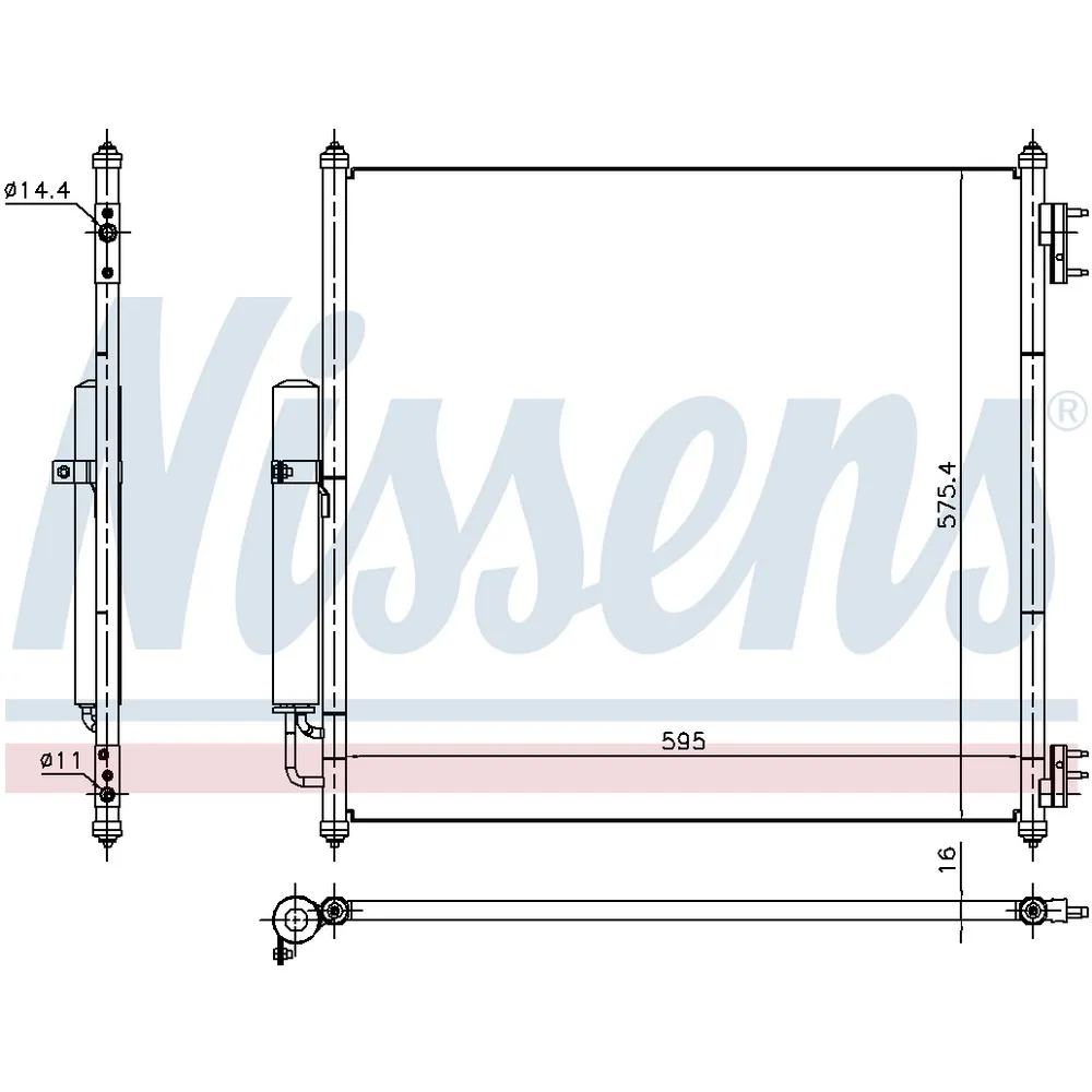 Радиатор кондиционера NISSENS 940408