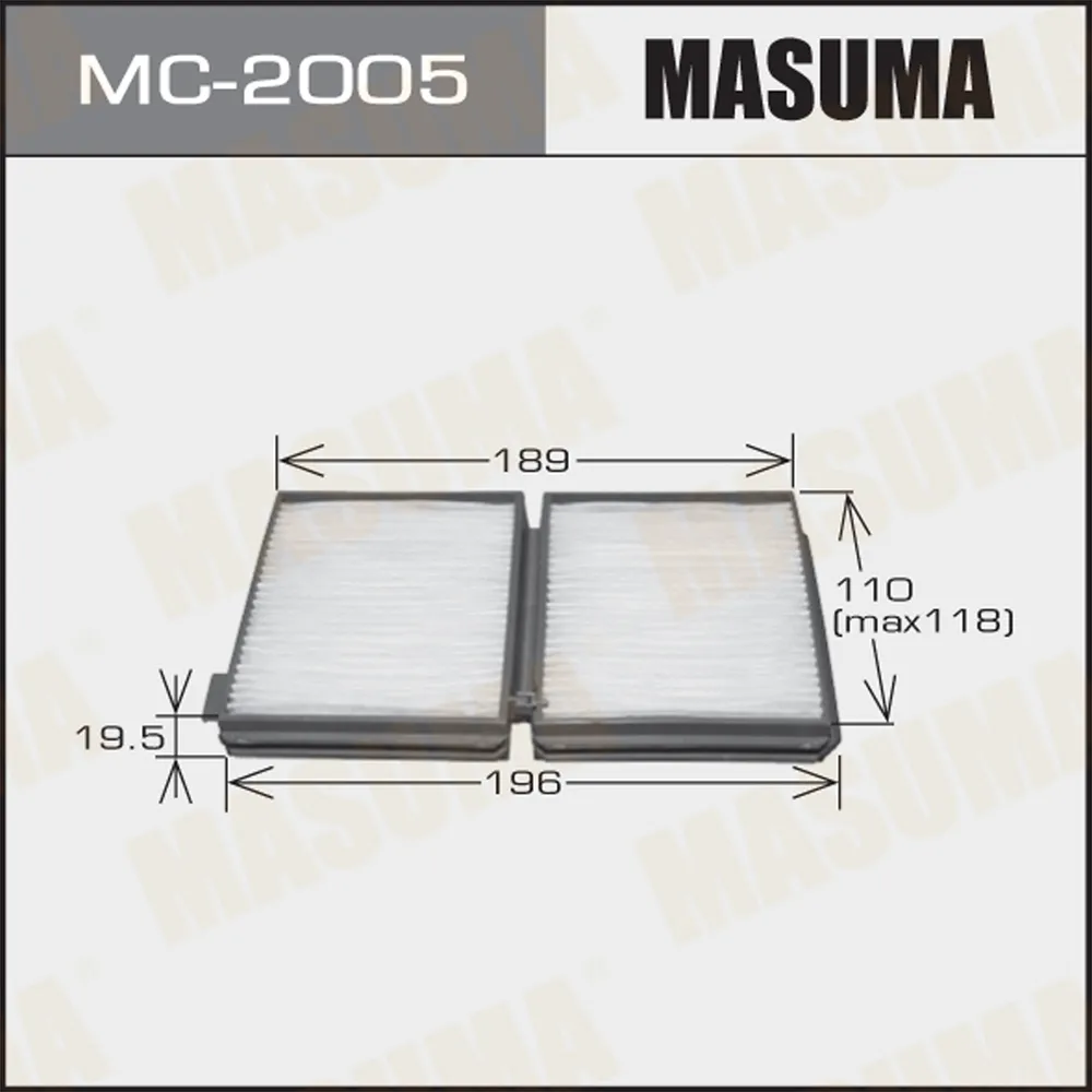 Фильтр салонный TOYOTA ARISTO MASUMA MC-2005