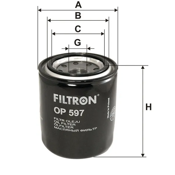 Фильтр масляный FILTRON OP597