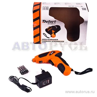 Отвертка аккумуляторная 4,8В 93720049 DEFORT DS-48N-Lt
