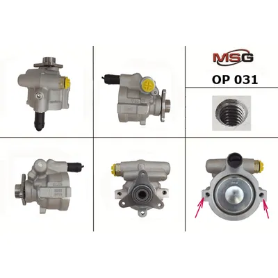 Насос гидроусилителя руля  NISSAN Interstar 2002-,NISSAN Interstar 2002-2009,NISSAN Primastar 2002-, MSG OP 031