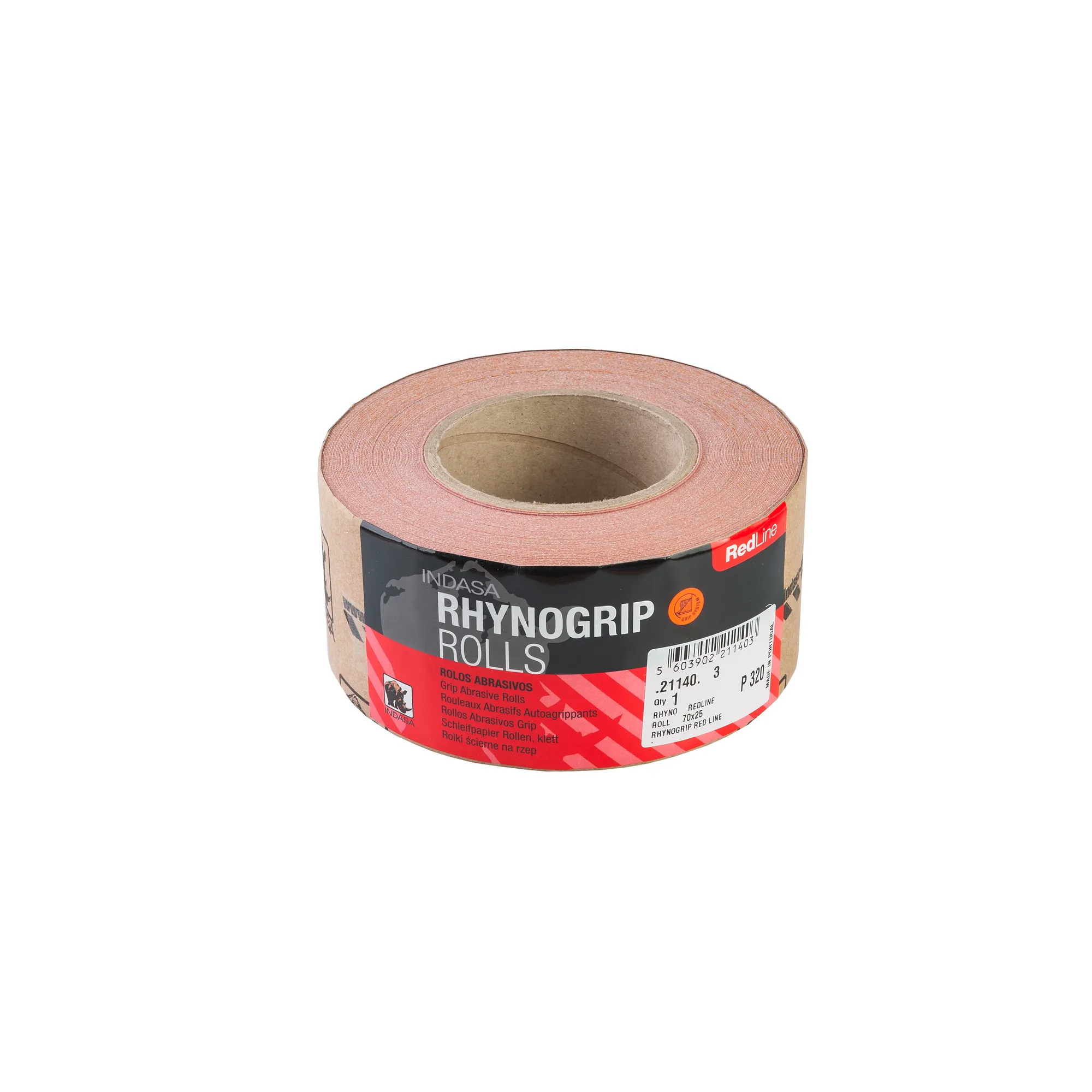 Рулон RHYNOGRIP (крючок-петля) 70 мм x25 м Р320 Indasa 21140
