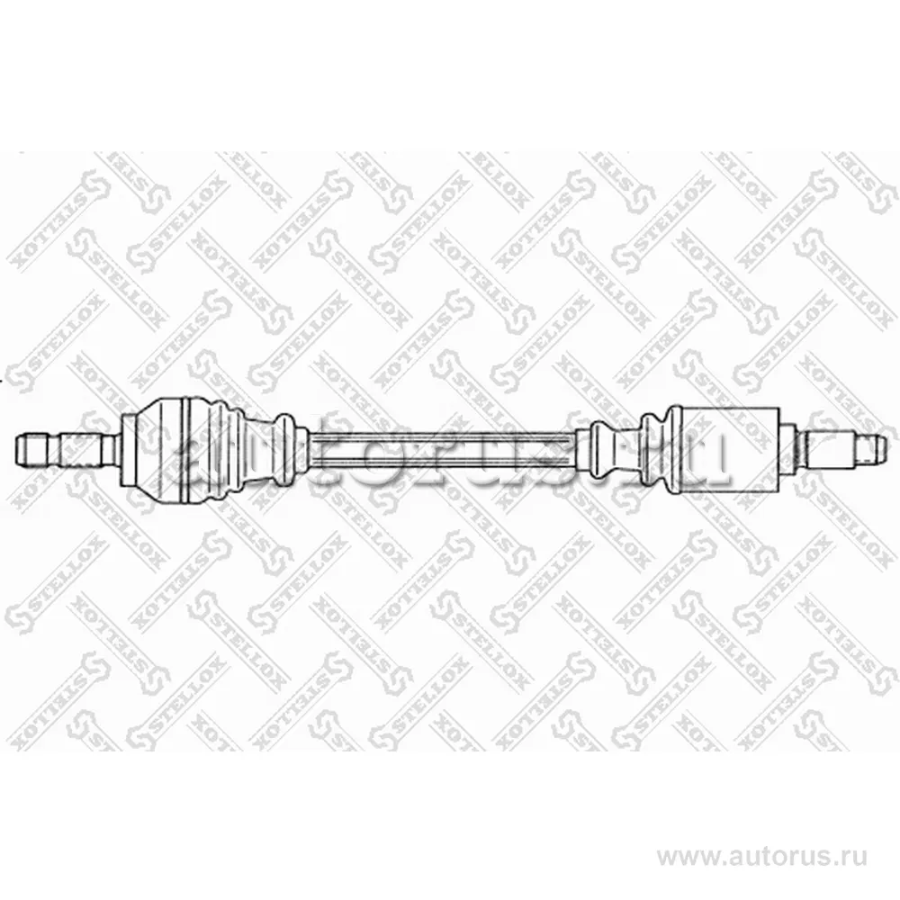 Привод передний левый 588 mm, 24148 BMW E53 all 01> STELLOX 158 1771-SX