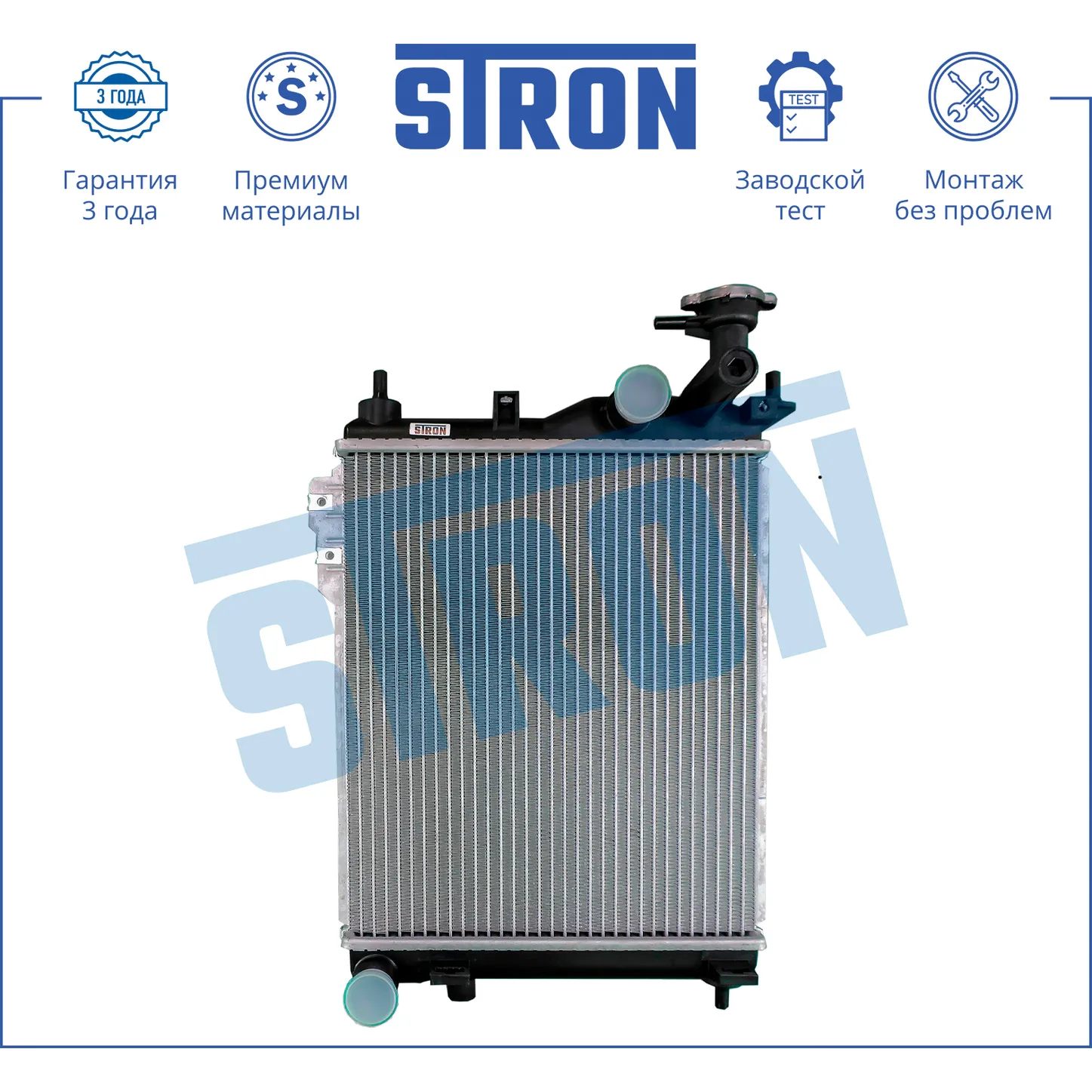 Радиатор двигателя HYUNDAI GETZ (TB) STRON STR0080
