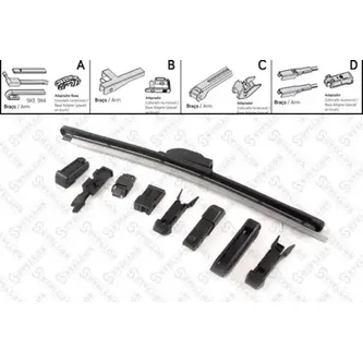 Щетка гибридная, универс. 350/14' Honda Jazz 1.2i/1.4i, Toyota 1.33 STELLOX 114 350-SX