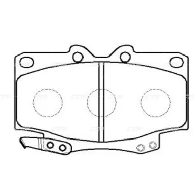 Тормозные колодки CTR CKT-136