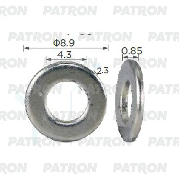Шайба металлическая ШАЙБА D=12ММ PATRON P37-2391
