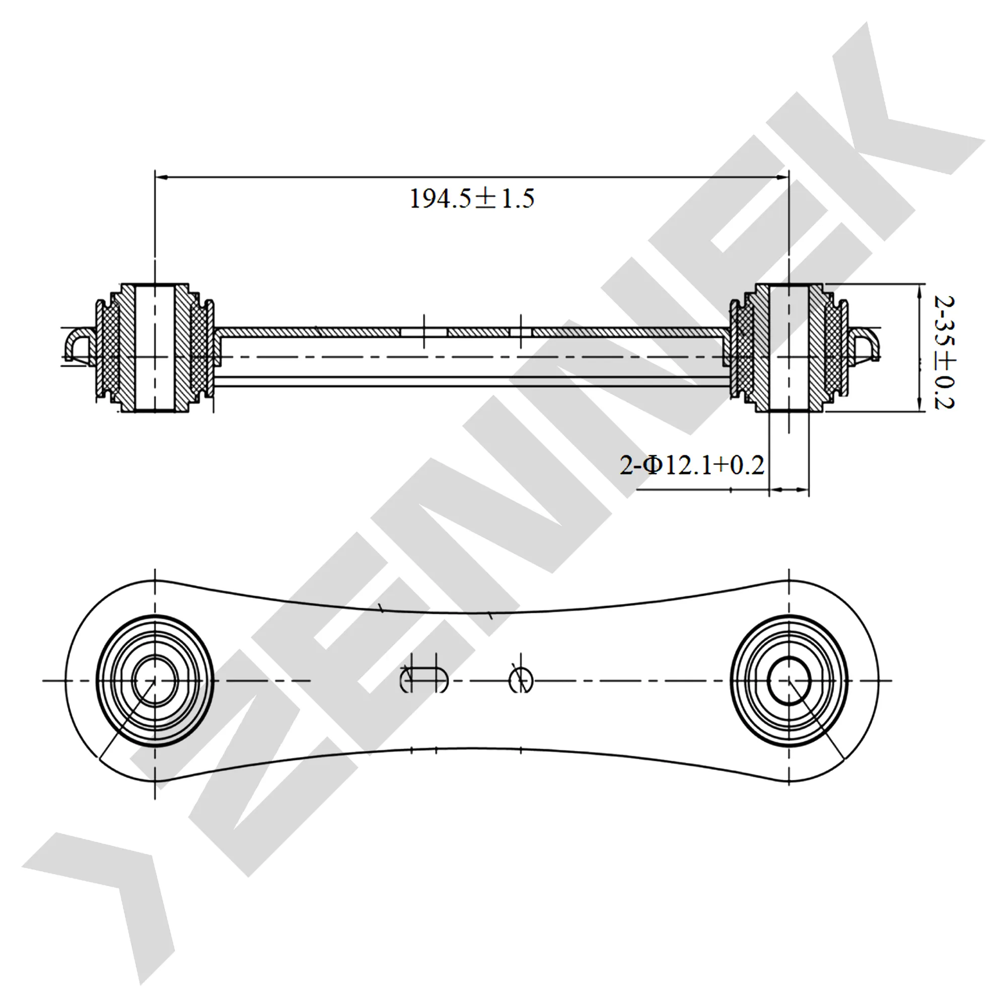 РЫЧАГ ЗАДНИЙ НИЖНИЙ ЛЕВЫЙ/ПРАВЫЙ FORD MONDEO 6 07 ZENNEK DCA0102