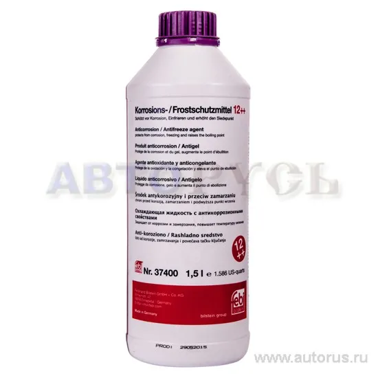 Антифриз FEBI Universal G12++ концентрат фиолетовый 1,5 л 37400