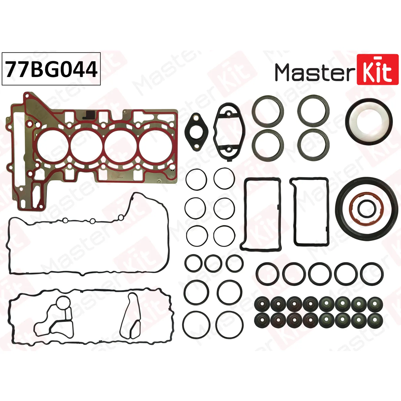 Верхний ком/кт прокладок с прокладкой ГБЦ MASTERKIT 77BG044