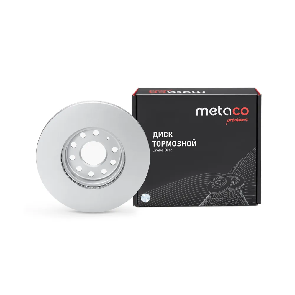 Диск тормозной передний вентилируемый PREMIUM METACO 3050-539