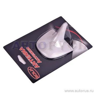 Антенна декоративная Плавник самоклеющаяся белая BOLK BK01602